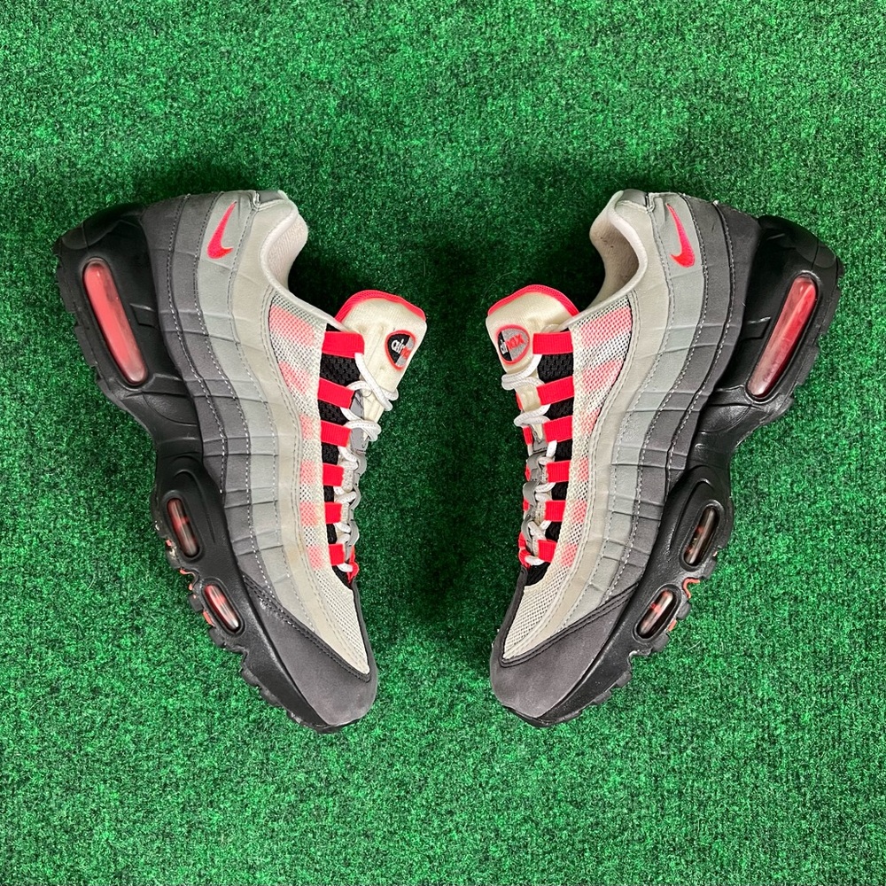 Nike Air Max 95 OG Solar Red White Grey Black Mens Size 10